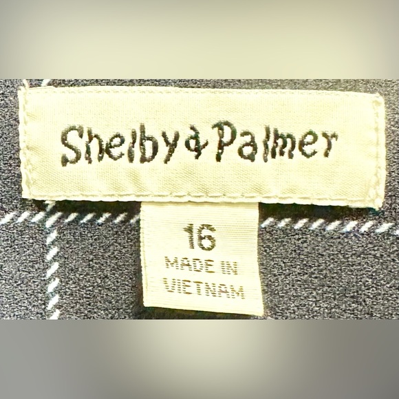 Shelby & Palmer Navy Checkered Sleeveless Dress - Picture 5 of 6